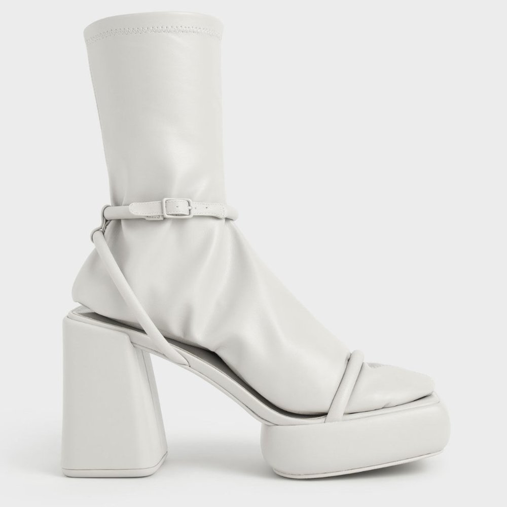 Brand NEW! Platform Calf Boots & Sandal